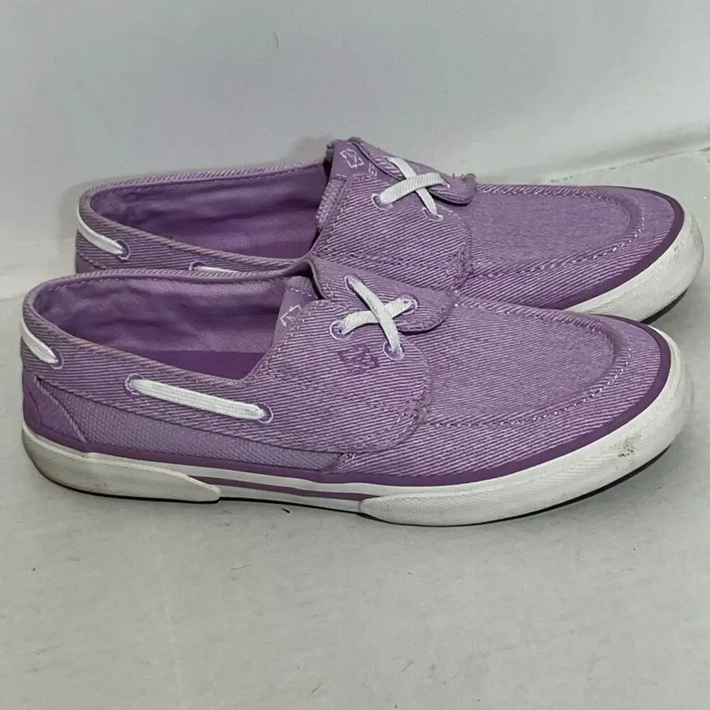 Sperry Women's Purple Pier Wave Top Sider Slip-On Sneaker Boat Shoes Size 8‎